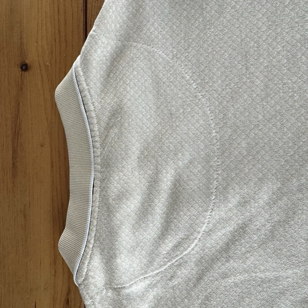 Vintage Munsingwear Men's Beige With White Piping Polo Shirt Size XL Excellent - Picture 8 of 9